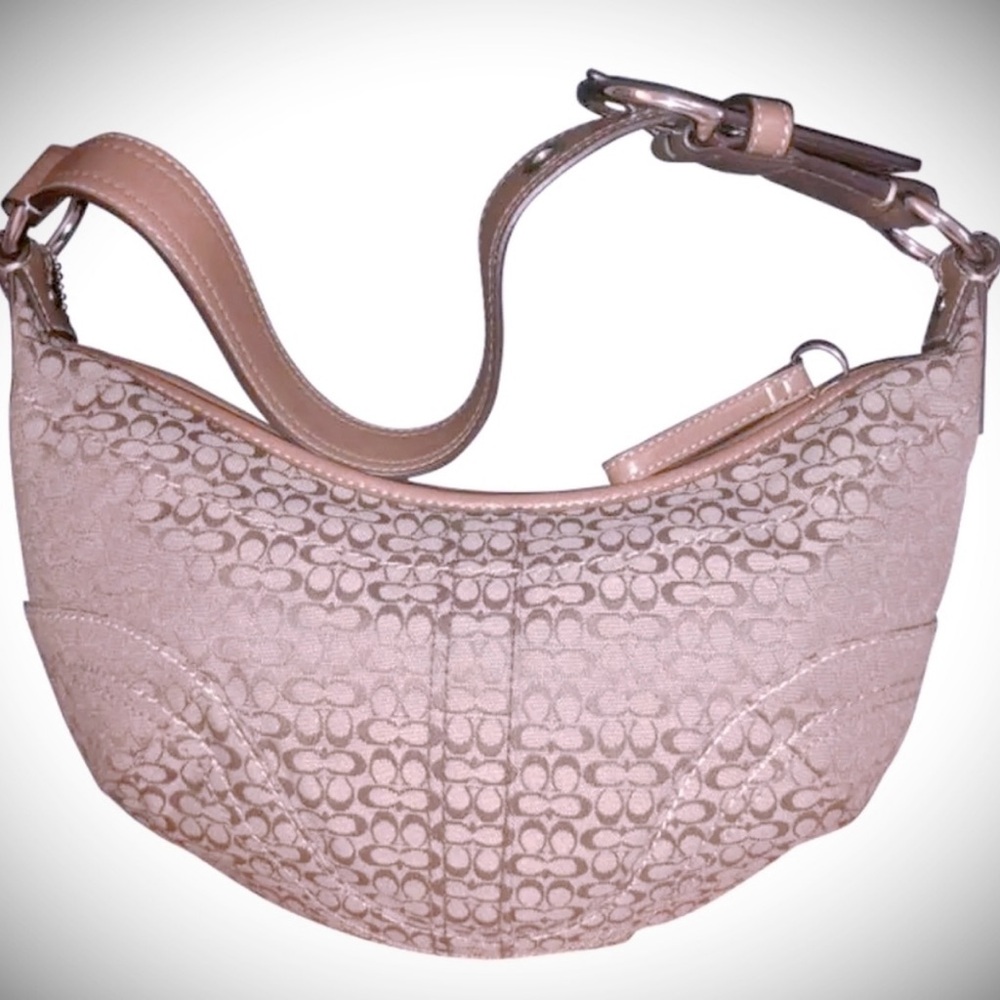 🆕 Coach Lilac Purple Classic Soho Signature Logo Hobo Shoulder Bag